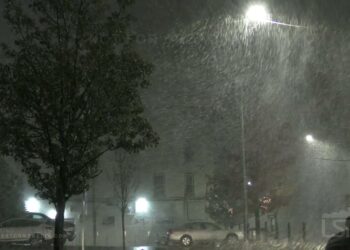 Jamestown, nello Stato di New York. Improvvise tempeste di neve effetto lago