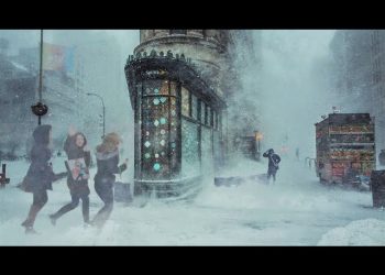 Norilsk, nel nord della Russia, iniziano le tempeste di neve